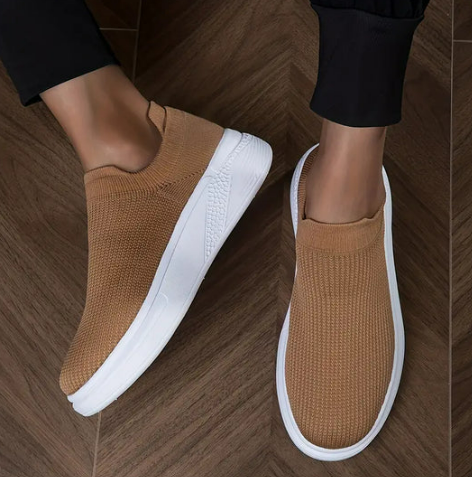 Men’s Slip-On Knit Sneakers | Lightweight Breathable Mesh | Everyday Walking Shoes