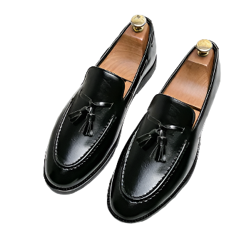 Men’s Leather Tassel Loafers | Classic Slip-On Dress Shoes