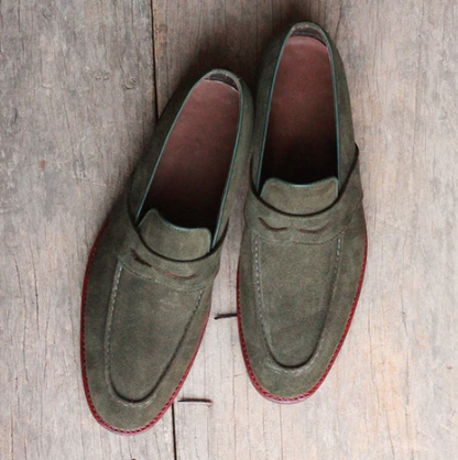 Men’s Suede Loafers | Classic Slip-On Dress Shoes | Smart Casual Footwear Canada