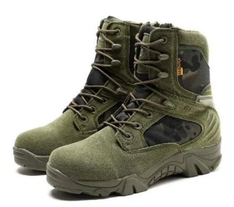 Men’s Tactical Combat Boots | Waterproof Leather | High Ankle Support