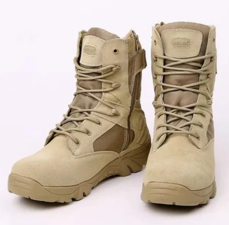 Men’s Tactical Combat Boots | Waterproof Leather | High Ankle Support