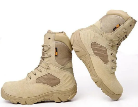 Men’s Tactical Combat Boots | Waterproof Leather | High Ankle Support