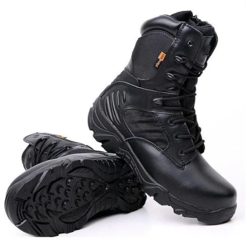 Men’s Tactical Combat Boots | Waterproof Leather | High Ankle Support