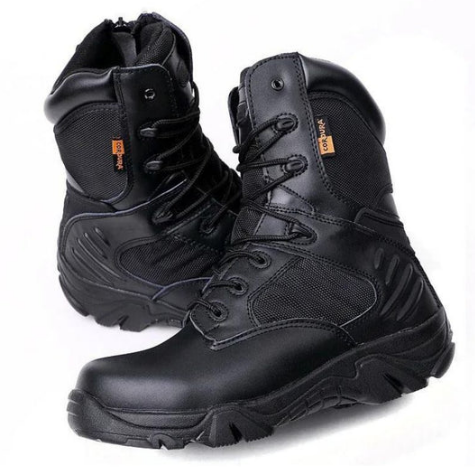 Men’s Tactical Combat Boots | Waterproof Leather | High Ankle Support