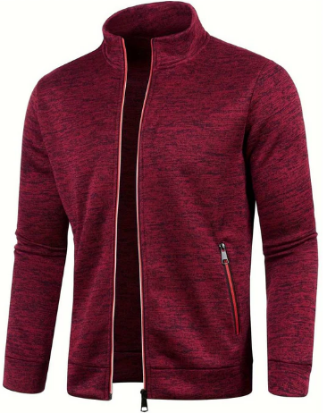 Men’s Knit Zip Jacket | Lightweight Cardigan Style | Smart Casual Canada
