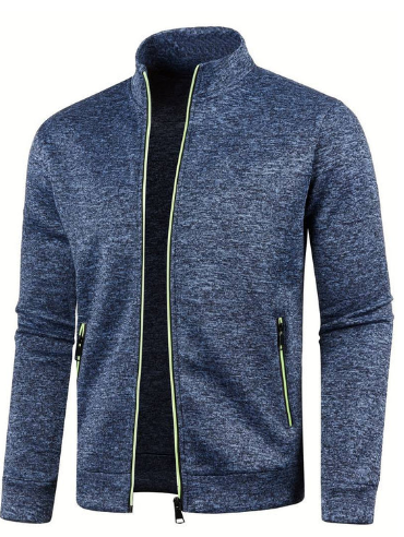 Men’s Knit Zip Jacket | Lightweight Cardigan Style | Smart Casual Canada