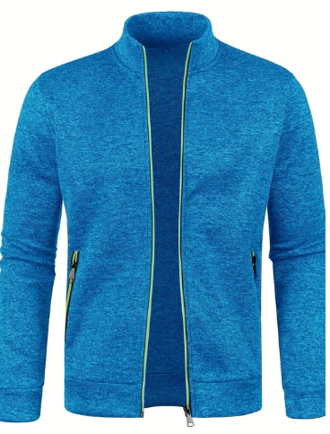 Men’s Knit Zip Jacket | Lightweight Cardigan Style | Smart Casual Canada