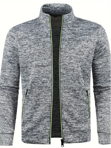 Men’s Knit Zip Jacket | Lightweight Cardigan Style | Smart Casual Canada