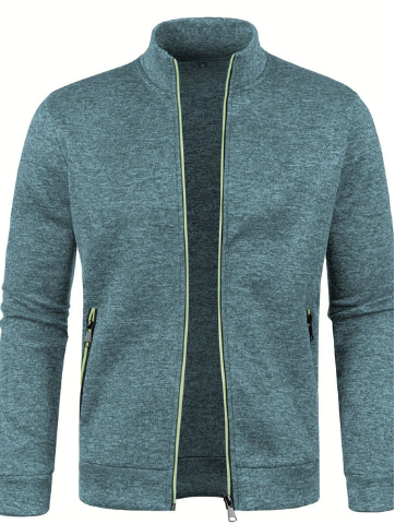 Men’s Knit Zip Jacket | Lightweight Cardigan Style | Smart Casual Canada