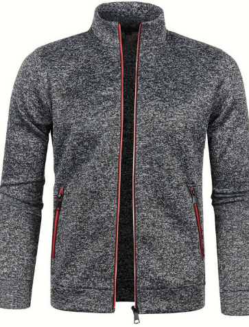 Men’s Knit Zip Jacket | Lightweight Cardigan Style | Smart Casual Canada