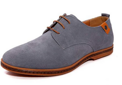 Men's Suede Oxford Shoes | Lightweight Rubber Sole | Casual Dress Style