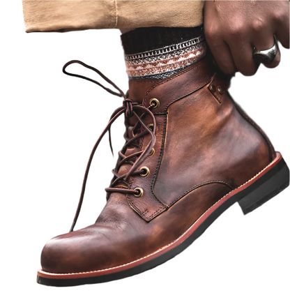 Men’s Leather Lace-Up Boots | Durable Workwear Style | Everyday Casual Canada