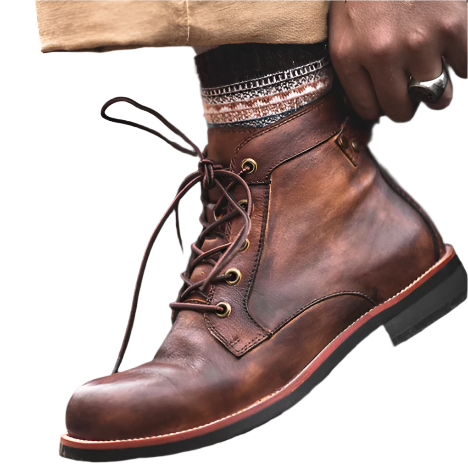 Men’s Leather Lace-Up Boots | Durable Workwear Style | Everyday Casual Canada