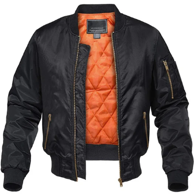 Men’s Quilted Lined Bomber Jacket | Lightweight Outerwear | Classic Streetwear Fit