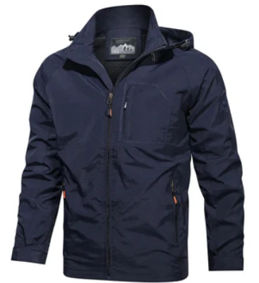 Men’s Lightweight Tactical Jacket | Windbreaker Shell | Utility Zip Pockets