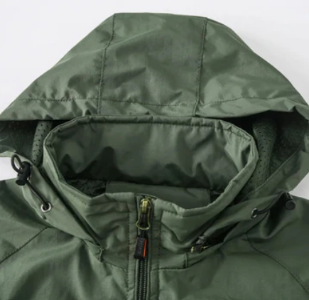 Men’s Lightweight Tactical Jacket | Windbreaker Shell | Utility Zip Pockets