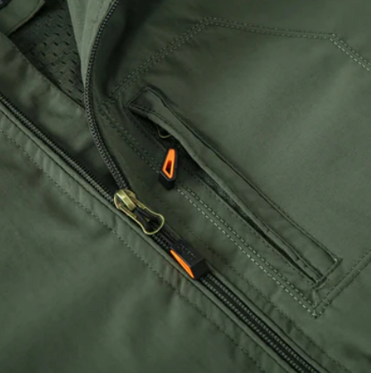Men’s Lightweight Tactical Jacket | Windbreaker Shell | Utility Zip Pockets