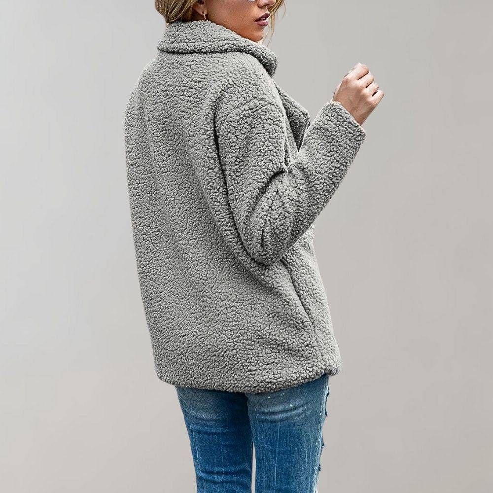 Double-Breasted Sherpa Jacket | Plush Warmth | Casual Chic | Fall & Winter Layer