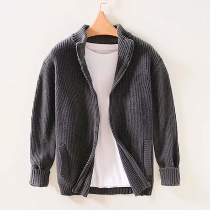 Men’s Knit Cardigan Sweater | Zip-Up | Layering Essential