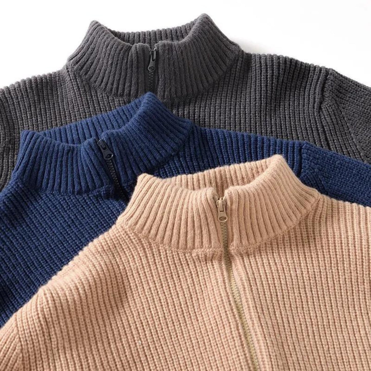 Men’s Knit Cardigan Sweater | Zip-Up | Layering Essential