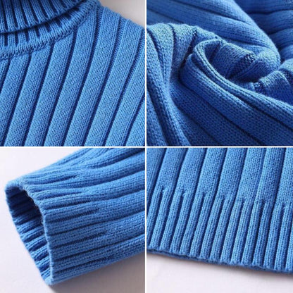Men’s Ribbed Turtleneck Sweater | Merino Wool Blend | Winter Knitwear