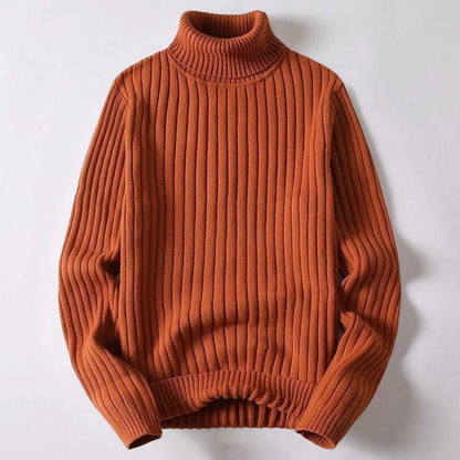 Men’s Ribbed Turtleneck Sweater | Merino Wool Blend | Winter Knitwear