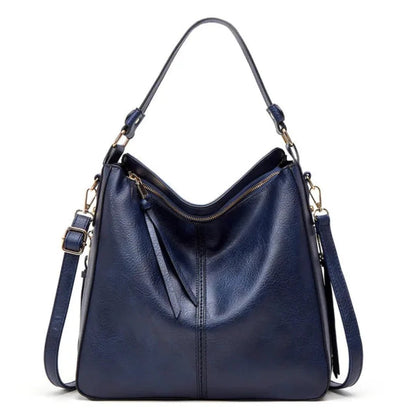 Soft Leather Hobo Shoulder Bag | Convertible Crossbody | Spacious Everyday Carry
