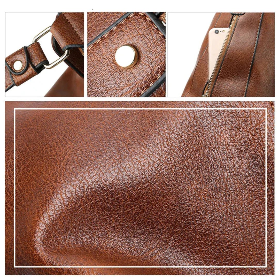 Soft Leather Hobo Shoulder Bag | Convertible Crossbody | Spacious Everyday Carry