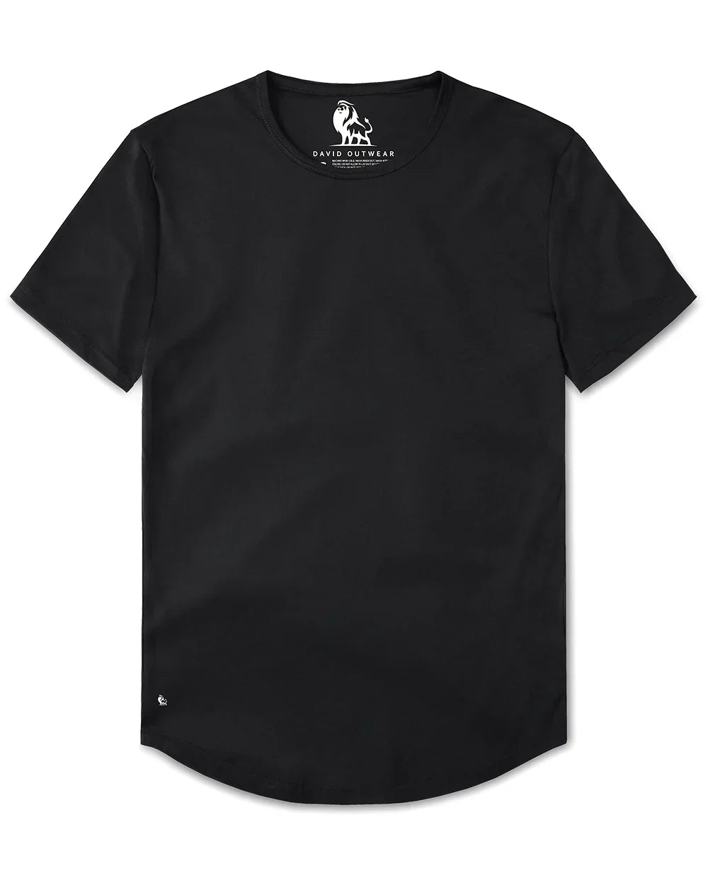 Men’s Premium Curved Hem T-Shirt | Soft Cotton Stretch | Tailored Fit Tee