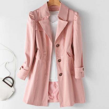 Elegant Trench Coat | Tailored Silhouette | Lightweight Fabric | Transitional Outerwear