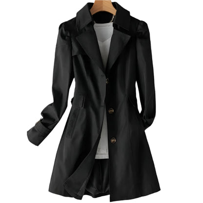 Elegant Trench Coat | Tailored Silhouette | Lightweight Fabric | Transitional Outerwear