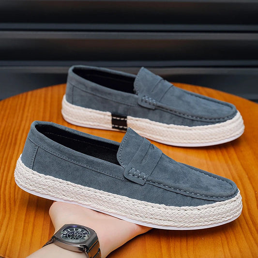 Men’s Suede Espadrille Loafers | Casual Slip-On Summer Shoes