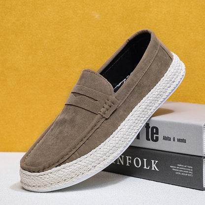 Men’s Suede Espadrille Loafers | Casual Slip-On Summer Shoes