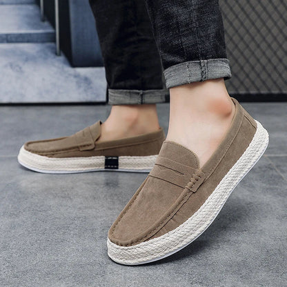 Men’s Suede Espadrille Loafers | Casual Slip-On Summer Shoes
