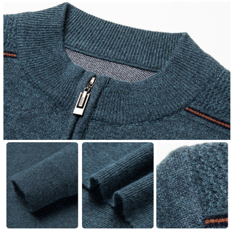 Men’s Half-Zip Pullover Sweater | Lightweight Knit | Mock Neck Layer