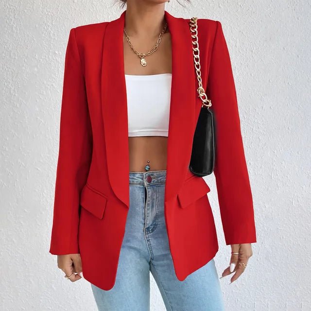 Single-Breasted Blazer | Structured Fit with Flap Pockets | Elevated Everyday Layer