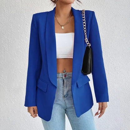 Single-Breasted Blazer | Structured Fit with Flap Pockets | Elevated Everyday Layer