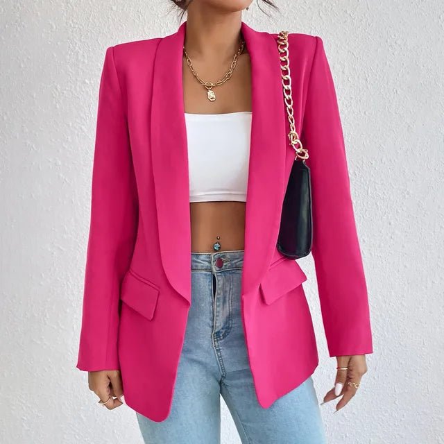 Single-Breasted Blazer | Structured Fit with Flap Pockets | Elevated Everyday Layer