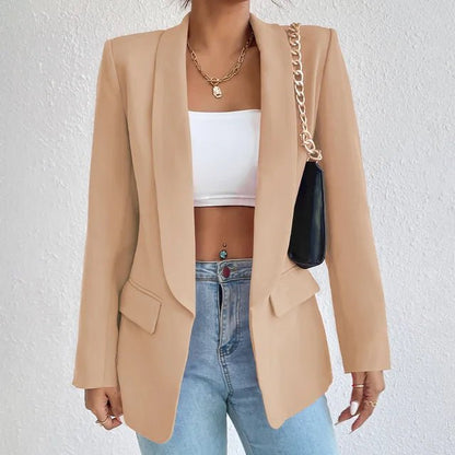 Single-Breasted Blazer | Structured Fit with Flap Pockets | Elevated Everyday Layer