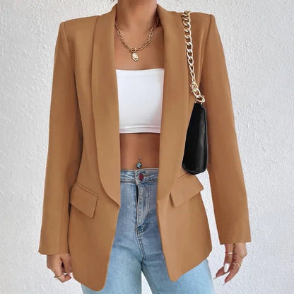 Single-Breasted Blazer | Structured Fit with Flap Pockets | Elevated Everyday Layer