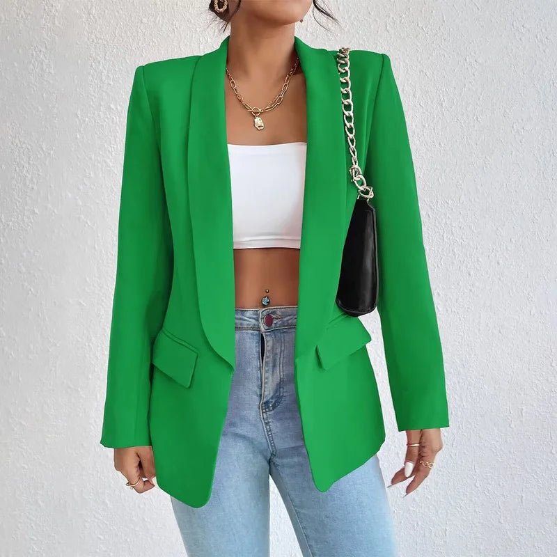 Single-Breasted Blazer | Structured Fit with Flap Pockets | Elevated Everyday Layer