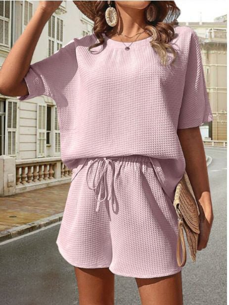 Two-Piece Lounge Set | Relaxed Fit | Lightweight Knit | Casual Summer Comfort
