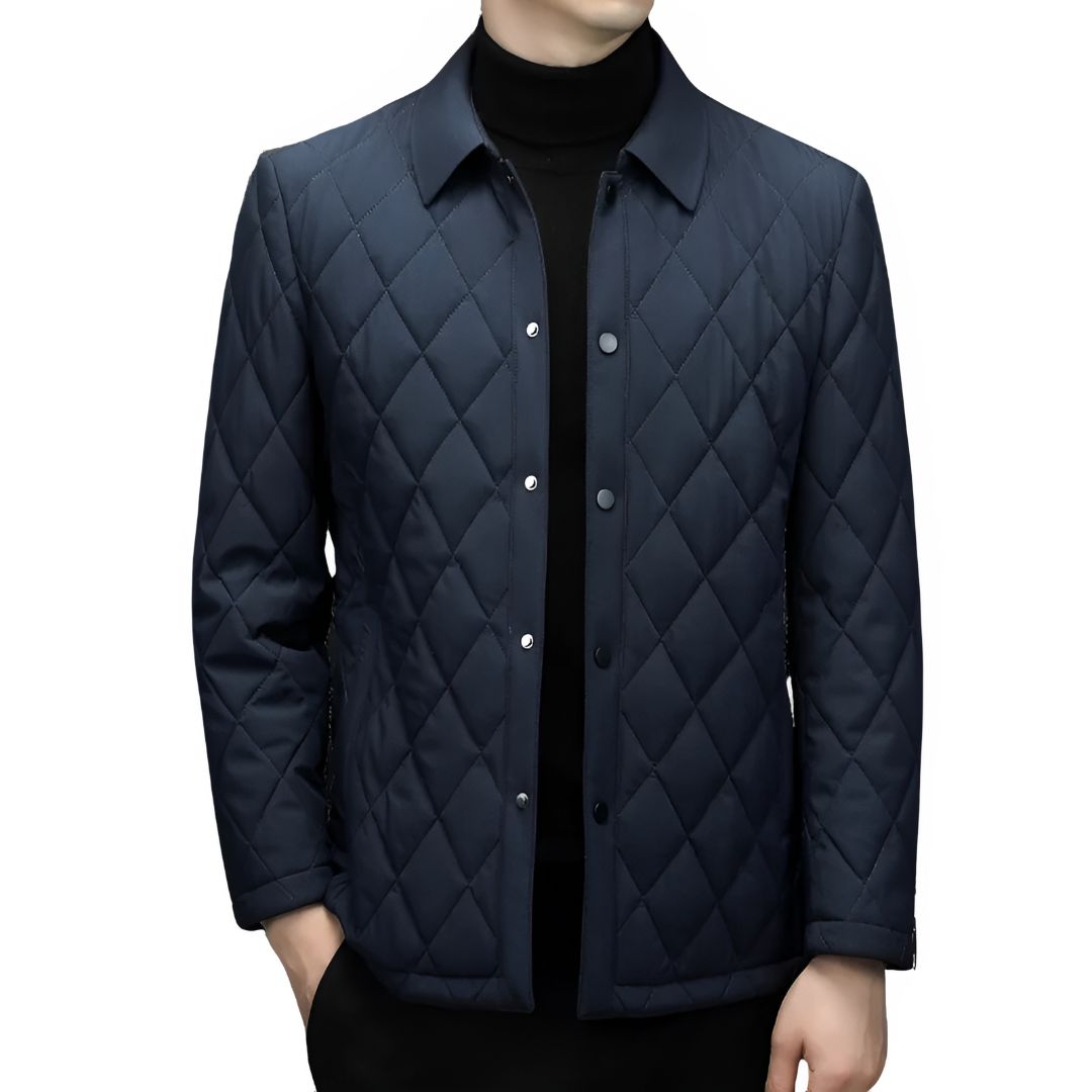 Men’s Quilted Shirt Jacket | Lightweight Insulated Layer | Snap-Front Outerwear