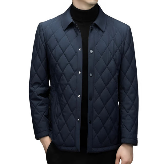 Men’s Quilted Shirt Jacket | Lightweight Insulated Layer | Snap-Front Outerwear