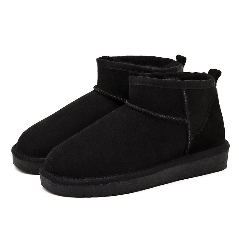 Fleece-Lined Ankle Boots | Slip-On Comfort | Cold-Weather Essential