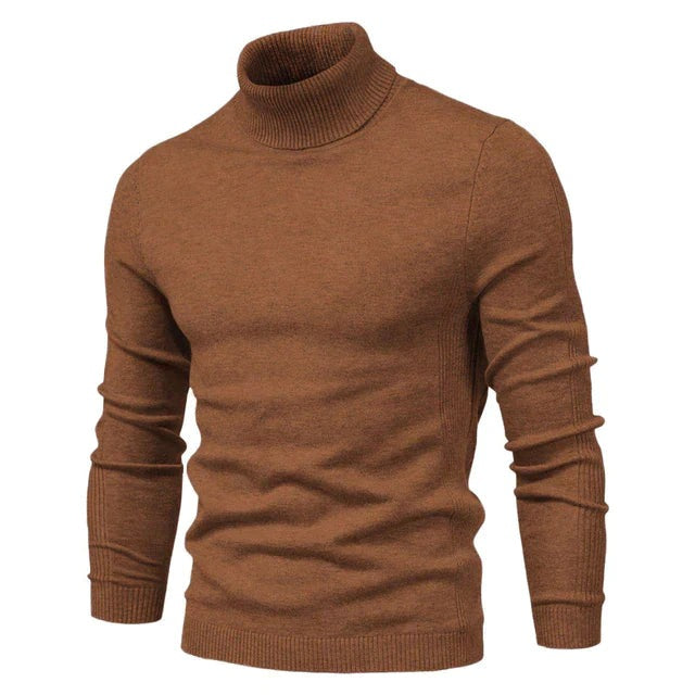 Men’s Classic Turtleneck Sweater | Soft Knit Pullover | Cold-Weather Layering Essential