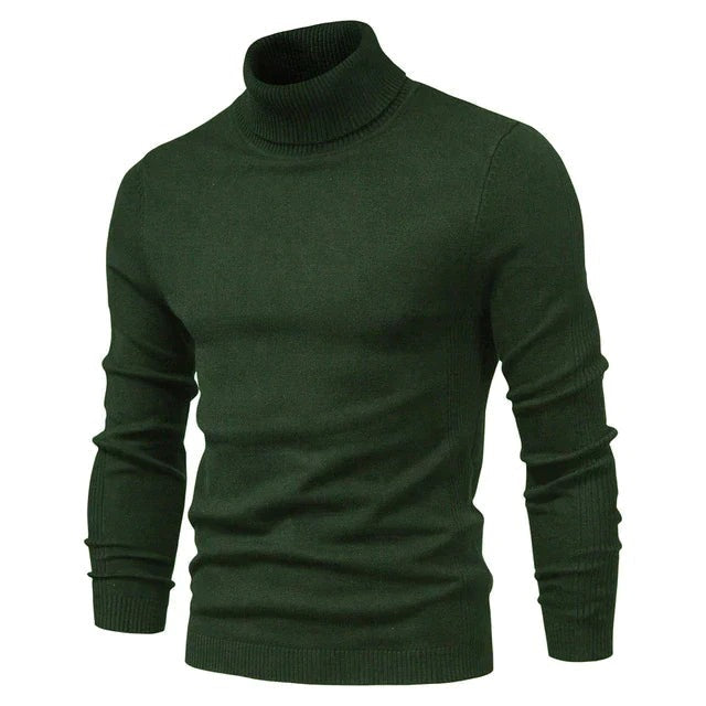 Men’s Classic Turtleneck Sweater | Soft Knit Pullover | Cold-Weather Layering Essential