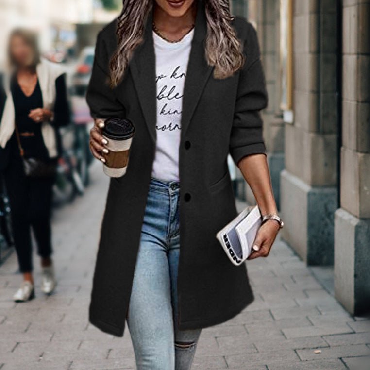 Mid-Length Tailored Coat | Lightweight Layer | Everyday Classic