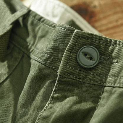 Men’s Drawstring Utility Shorts | Relaxed Fit Twill Shorts | Everyday Streetwear Bottoms
