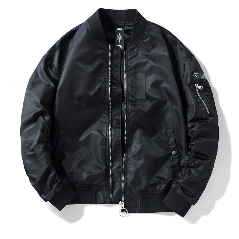 Unisex Classic Bomber Jacket | Lightweight & Windproof | Zip-Up | Casual Street Style